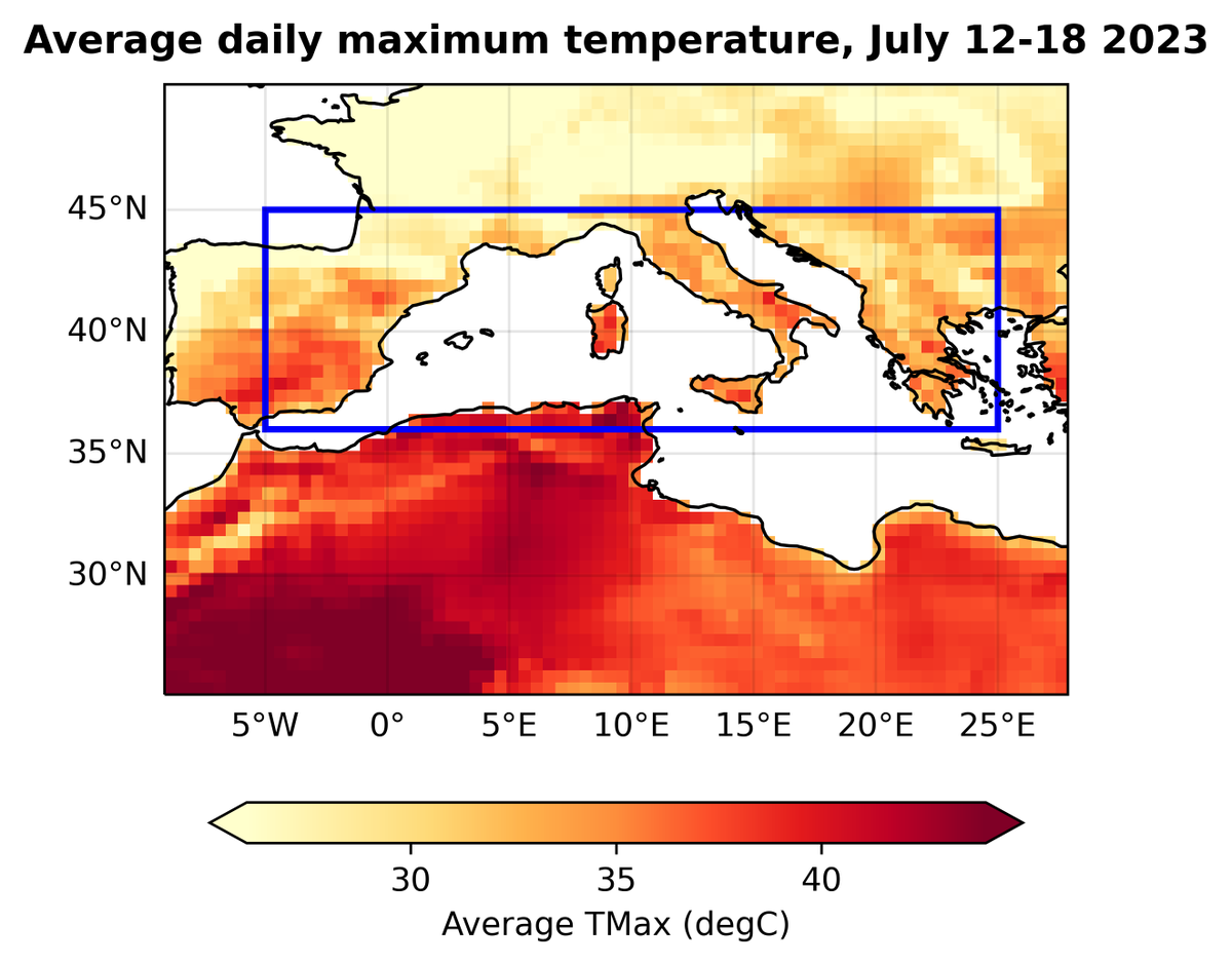 This month’s heatwaves in regions of southern Europe and North America would have been virtually impossible in a world without human-caused climate change.

Our study found that climate change made the European heatwave 2.5°C hotter, and the North American heatwave 2°C hotter.🧵
