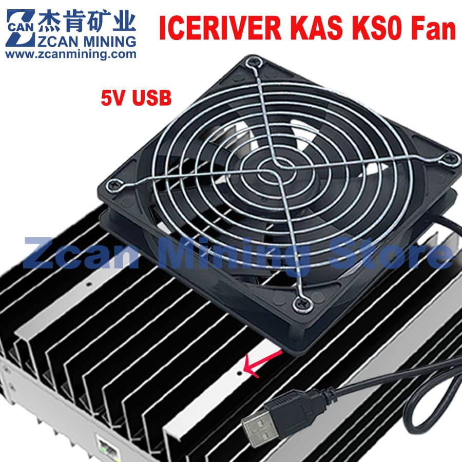 ZcanminingStore's tweet image. Iceriver Kas miner KS0  cooling fans for selling.
zcanmining.com/iceriver-kas-k…