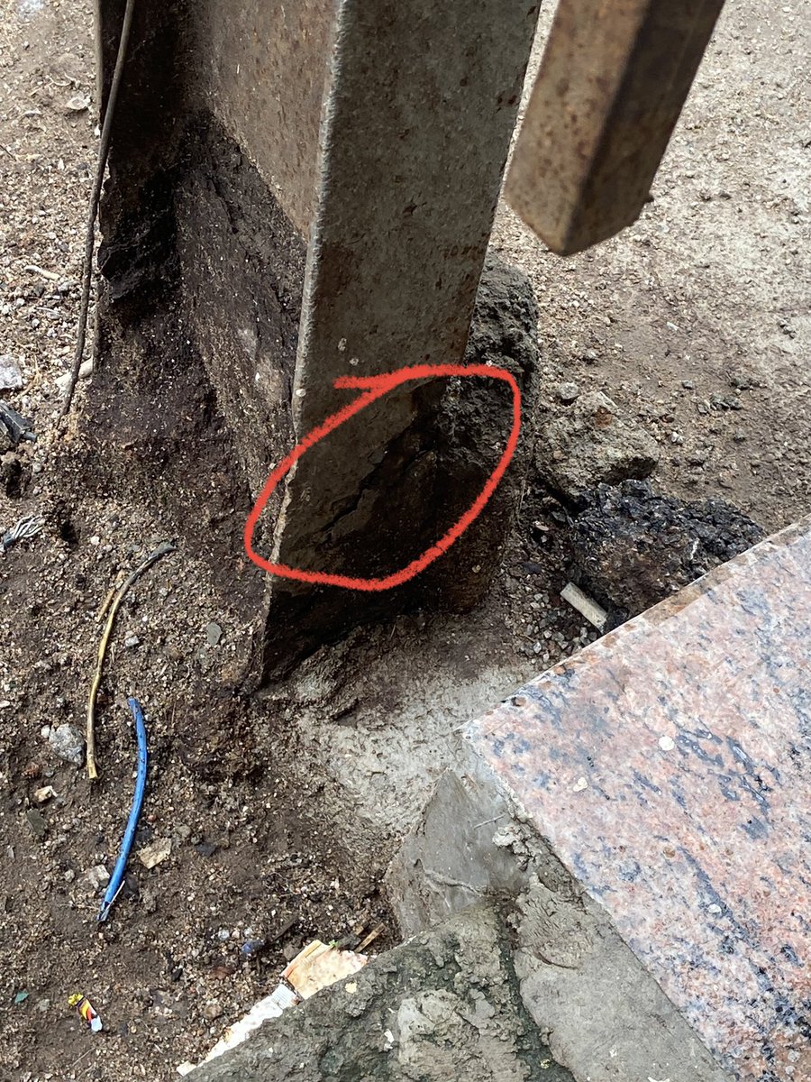 MohammedAkram9's tweet photo. Dear @KTRBRS @KTRoffice 
Below pictures are of Electric Pole of 11KW Power in Amberpet, Azad nagar which is rusted/damaged from the base and there are high chances it may fall off as per the current windy and rainy weather conditions. https://t.co/aFACjCenxM