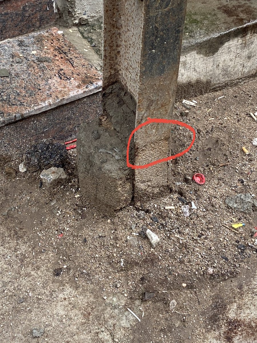 MohammedAkram9's tweet photo. Dear @KTRBRS @KTRoffice 
Below pictures are of Electric Pole of 11KW Power in Amberpet, Azad nagar which is rusted/damaged from the base and there are high chances it may fall off as per the current windy and rainy weather conditions. https://t.co/aFACjCenxM