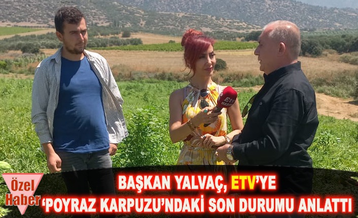 BAŞKAN YALVAÇ, ETV’YE ‘POYRAZ KARPUZU’NDAKİ SON DURUMU ANLATTI 
manisadenge.com/baskan-yalvac-…
<a href="/EtvManisa/">Etv Manisa</a> <a href="/cem_yalvac/">Cem YALVAÇ</a>