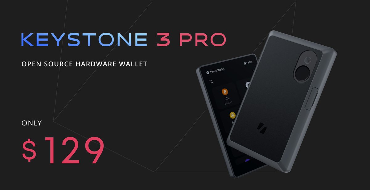 2/13

⚠️ At USD$99, the Keystone 3 is an unbeatable choice. It excels due to its remarkable combination of top-notch hardware, software, innovative security measures &amp; open-source principles

👉 Those desiring advanced biometric features can consider the Keystone 3 Pro at USD$129