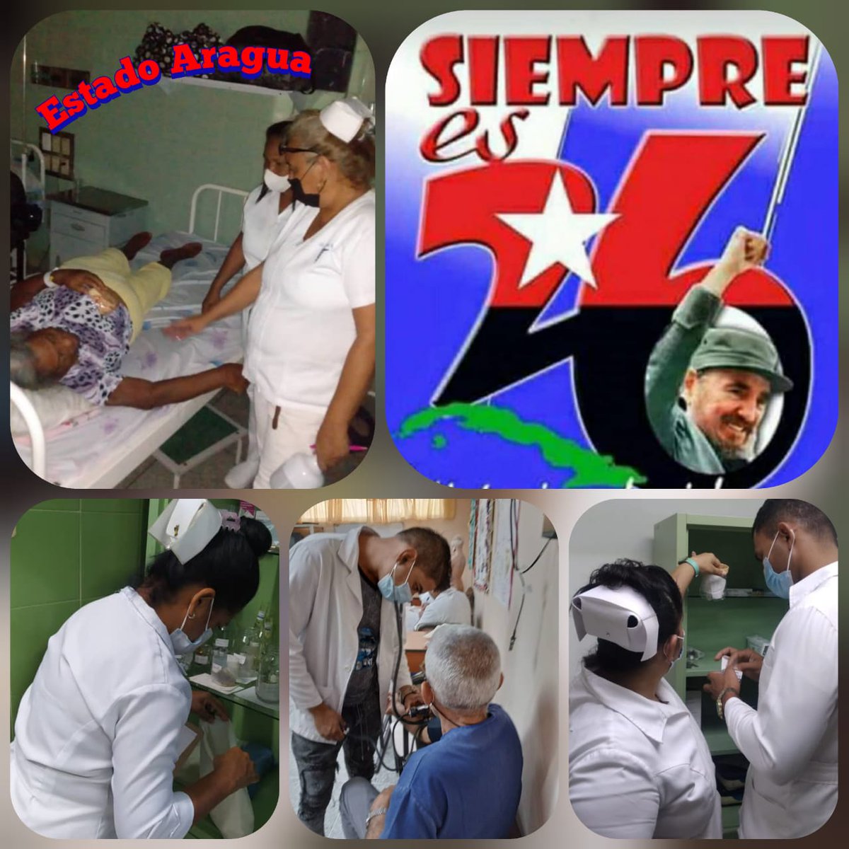 DelmasPalacio's tweet photo. @DelmasPalacio @DelmasPalacio El mundo cuenta en #Cuba con un ejército de batas blancas capaz de sanar de manera altruista las dolencias de millones de pacientes #ConTodosLaVictoria #70Moncada #CubaPorLaVida @Ara_Cordinacion @cubacooperaven @MINSAPCuba @cubacolabora @CatProgreso https://t.co/r1B24BbHh4