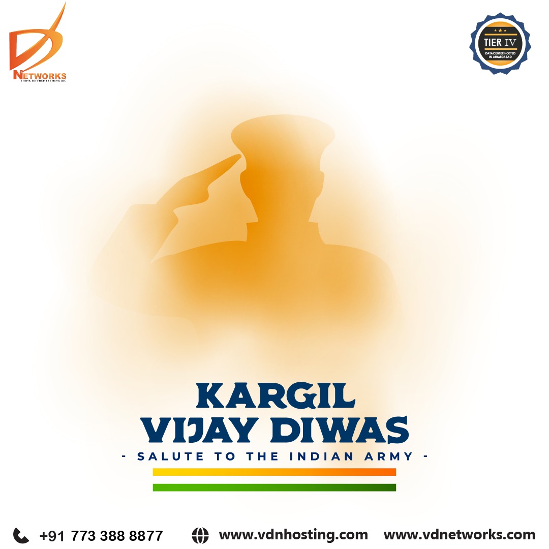Our flag does not fly because of the wind; it flies with the last breath of every soldier who died in its defense. Kargil Vijay Diwas 2023 !
. . .
Contact Us :7733888877
      07969079791

Visit : vdnhosting.com
    vdnetworks.com

Mail Us : info@vdnetworks.com