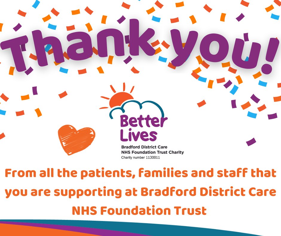 (1/2) To celebrate the NHS turning 75, we encouraged local schools to get involved in a dress down day to raise funds for #BetterLives. We'd like to say a huge thank you to the following schools for taking part: 

🧡 @CoopParkland
🧡 Wibsey Primary School
🧡 @FagleySchool