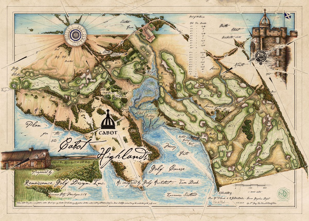 Tom Doak’s routing plan for the second 18-hole course at <a href="/CabotHighlands/">Cabot Highlands</a> in Inverness, Scotland has been released

The layout will have exquisite water views, multiple shared fairways, and incorporate “natural obstacles reminiscent of ancient links from the earliest days of golf”