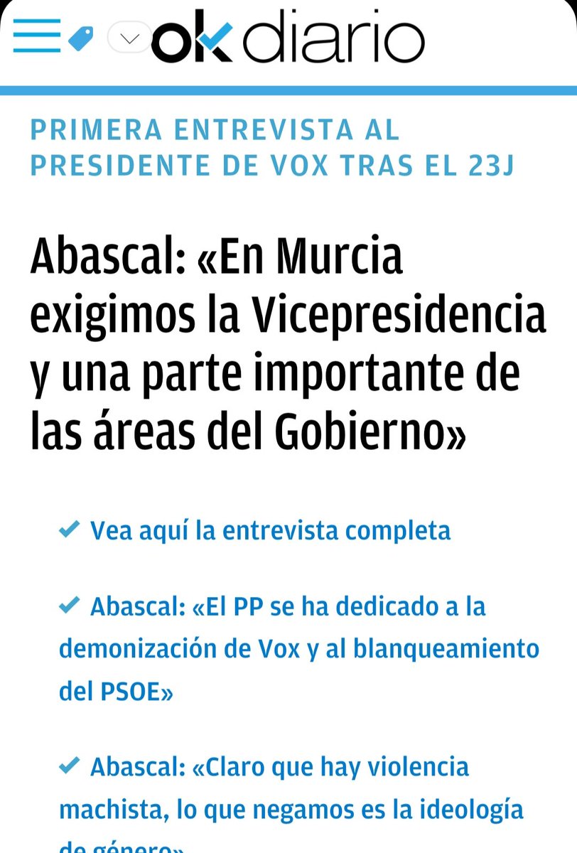 Bravo199285's tweet photo. Muy razonable exigir lo que te corresponde si quieres el apoyo. Bravo Abascal. https://t.co/fUxnUfg9nn