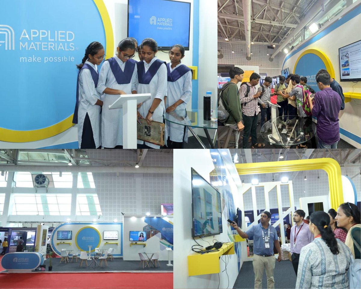 Applied_India's tweet photo. Power-packed Day 2 @SemiconIndia2023, looking forward to an exciting Day 3!
Visit us @ booth #1A โ 8A!
#PMModi #PMO #MEITY #ISM #ISEA #AjaySood #AshwiniVaishnaw #RajeevChandrasekhar #NewIndia #MakeInIndia #Semiconductor #IndiaTechade
#WeareApplied #CollaborativeEngineeringCenter https://t.co/gZSHJxviWN
