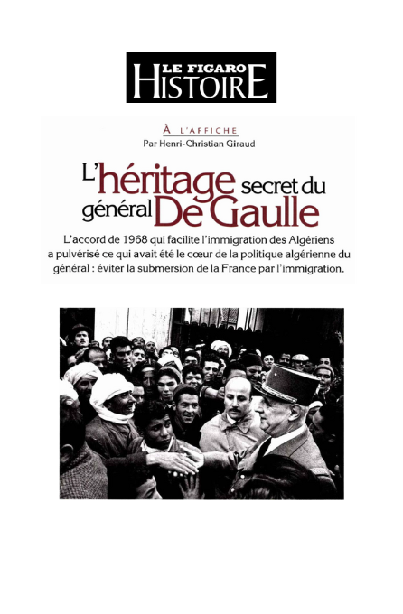 Fondapol's tweet image. 🗞️Dans @Figaro_Histoire, Henri-Christian Giraud revient sur l’accord franco-algérien de 1968:
&quot;@XMDriencourt a jeté un pavé dans la mare en révélant l&apos;existence d&apos;un traité international dont l&apos;opinion française ignorait tout&quot;
👉L&apos;étude @Fondapol: urlz.fr/lZcA