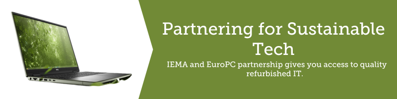 ISEPglobal's tweet photo. Did you know a refurbished laptop vs a new one could save as much as 450kg of CO2? We've partnered with @europc to offer IEMA members up to 50% off refurbished #sustainabletechnology, along with donating to @WaterAidUK. Find out more: https://t.co/Wuy0CzgRWi #environmentalimpact https://t.co/4ZR47qWjOp