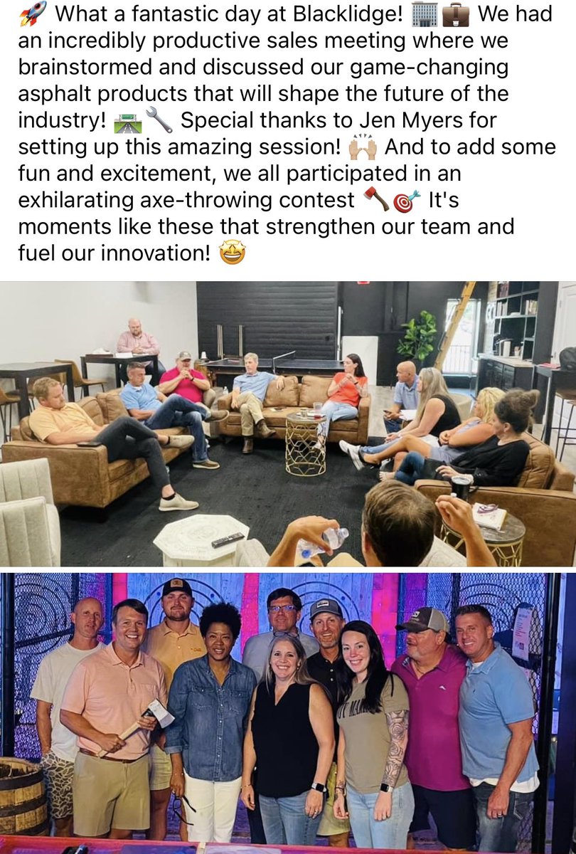 #Innovation #TeamBuilding #Grateful #WorkHardPlayHard #AlwaysTheBetterRoad