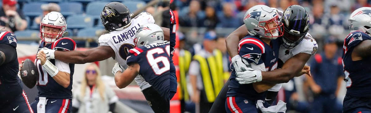 NFL_DovKleiman's tweet image. Update: #Falcons veteran DL Calais Campbell points out #Patriots Mac Jones the "Only QB" that has "Crossed the line" per @JoshTheAthletic 

Campbell: "Philip Rivers was a good trash talker, but he was never disrespectful, Mac Jones actually, he was kind of disrespectful. I’m