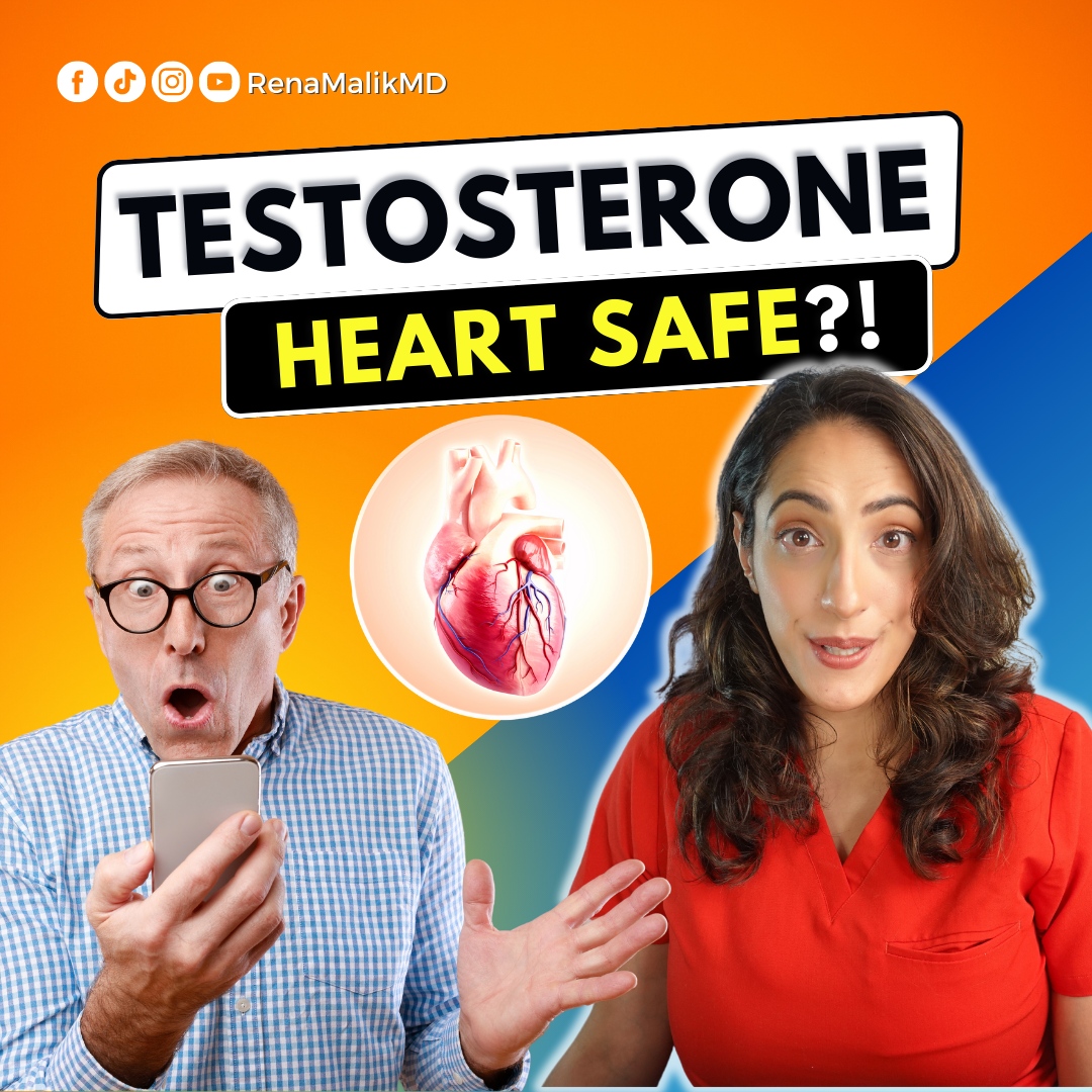 RenaMalikMD's tweet image. Testosterone Replacement Therapy is use to treat low testosterone (T) levels. But is it actually safe for the cardiovascular health? Watch it here youtube.com/watch?v=vPgL5p…
#testosterone #TestosteroneLevels #cardiovascularhealth #testosteronetherapy #urology #renamalikmd