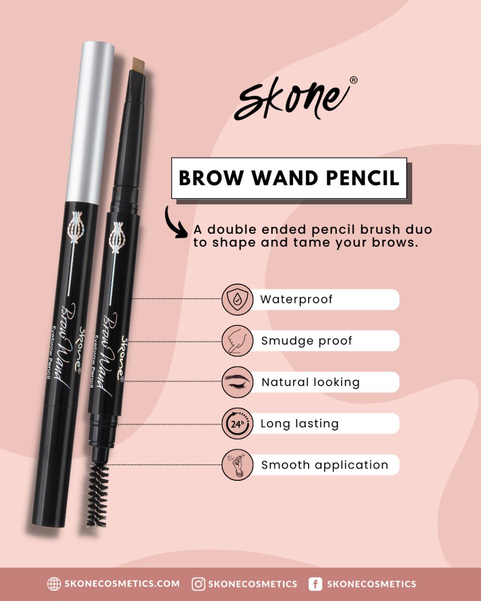 SKONEcosmetics's tweet image. Shape 'em, slay 'em, and leave 'em mesmerized. Here's your new BFF for brow goals that'll make heads turn! 

Check the Brow Wand with the link on our bio!

#makeupcollection #makeupartist #makeupaddict #makeuplover #beautybrands #makeupbrand  #crueltyfreemakeup #skonecosmetics