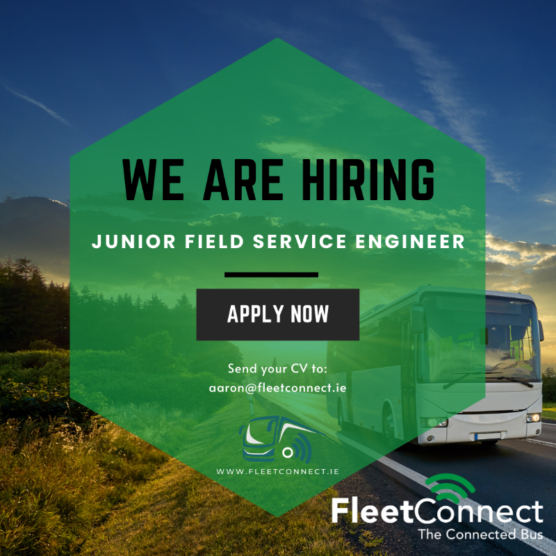 FleetConnect_'s tweet photo. 🔥 Are you looking to start your career in Engineering or Telecoms?
👀 We're looking for a #JuniorFieldServiceEngineer

Are you a recent graduate looking to gain some hands-on field experience with the largest Transport WiFi network in Ireland?