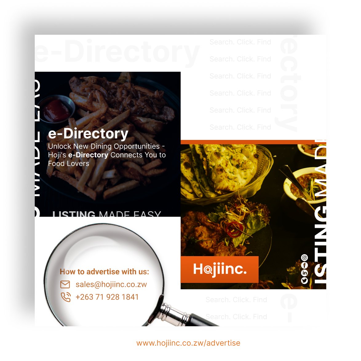 Hojiinc's tweet image. Unlock New Dining Opportunities - Hoji&apos;s e-Directory Connects You to Food Lovers.

hojiinc.co.zw/advertise

#hojiinc #edirectory #foodlovers #tsvagaipahoji