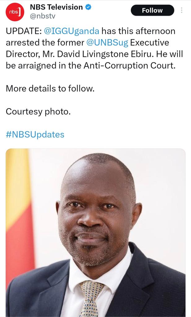 Our hope is that all those engaged in corruption at UNBS will be brought to book,and the entity cleaned up.
Also,this is what ought to happen to ALL (not some) Gov't officials who engage in corruption. Otherwise we shall just be paying lip service to the fight against corruption