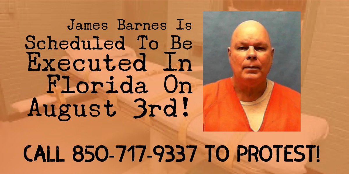 For the 5th time this year the state of Florida will execute someone. Pls call/tweet @GovRonDeSantis to oppose the execution of #JamesBarnes, a man suffering from severe mental illness. deathpenaltyinfo.org/news/florida-m… #StopExecutionsFlorida @ACLUFL