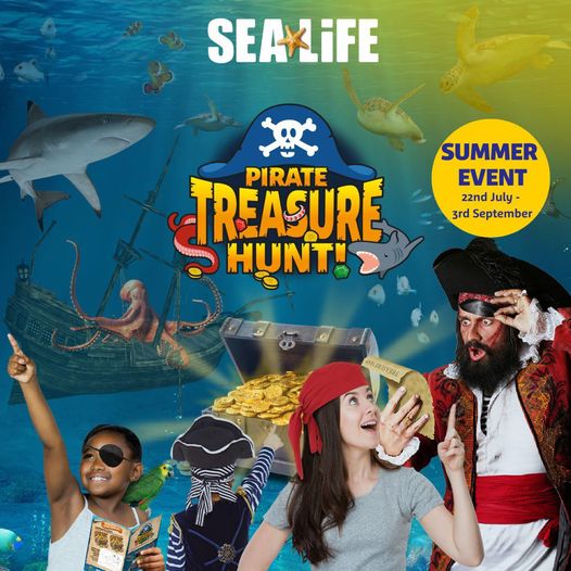 This summer at <a href="/WeymouthSEALIFE/">Weymouth Sea Life</a>   can you help the Captain find all the lost booty that is hidden around the aquarium and fill in the pirate map as you go? 

visitsealife.com/weymouth/explo…