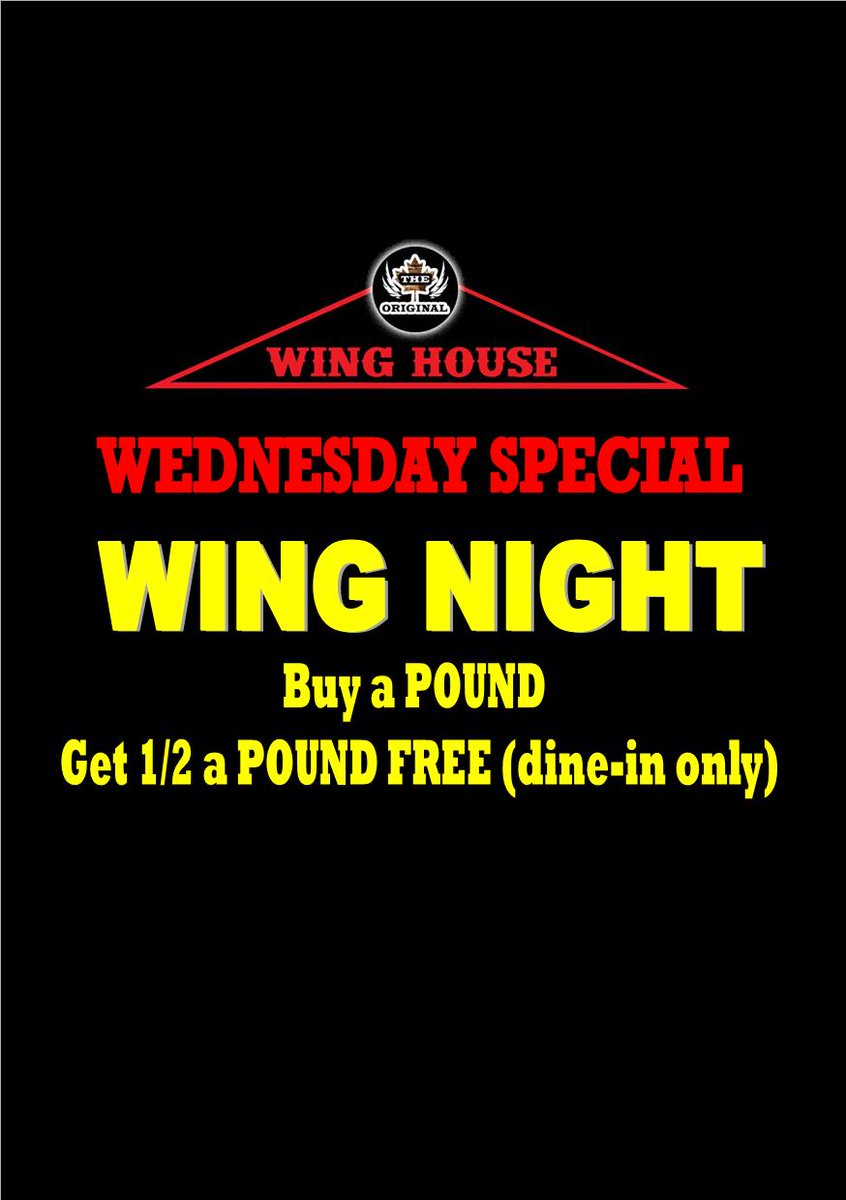 #Wednesday is always a W!  #Wednesdayvibe #winghousecornwall #cornwallrestaurant #cornwallontario #cornwalltourism #winglovers #ontariorestaurant #dailyspecials #foodlover #sportsbar #loungeandbar #nachos #poutine #simplefood #kids #Saturday #canada #ontario #Canada #Food