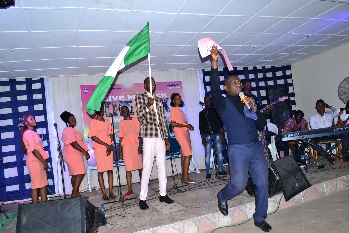 NElemure90943's tweet photo. Come let us praise God for what he has done for our nation Nigeria will come back alive again as we praise the name of the Lord 18th of August Friday night is the day from 9 p.m. to 4 a.m. God bless you https://t.co/Eg5ONXqA3M