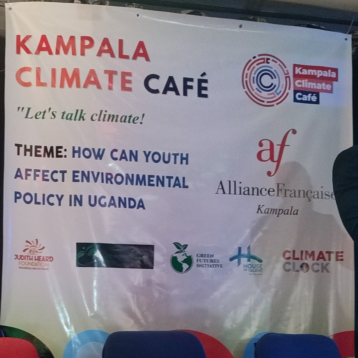 RealReaganthsmn's tweet photo. Happening now @ClimateCafeUG reflection on how youth can affect Environmental policy in Uganda.
#LetsTalkAboutClimate
#ClimateClock https://t.co/TlEfRQJRlK