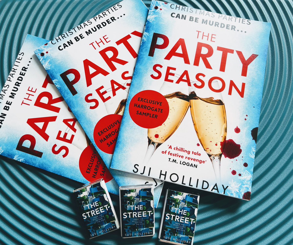 Post-Harrogate giveaway! I have 3 exclusive samplers of #ThePartySeason and 3 mini chocs of #TheStreet to giveaway! Follow, like and RT by end of Fri 28th to enter and then sign up below to be informed of my BIG SUMMER STREET GIVEAWAY coming on 1st Aug sjihollidayblog.wordpress.com/sign-up-here/