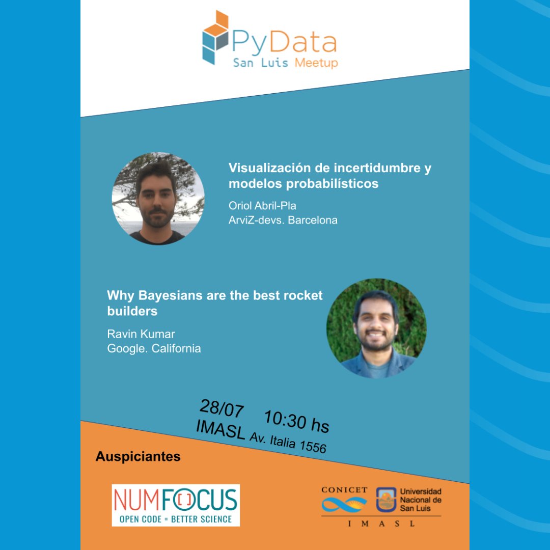 ConicetSanLuis's tweet image. PYDATA MEETUP SAN LUIS BRINDARÁ DOS CHARLAS EN EL IMASL
Las mismas se llevarán adelante el viernes 28/07 desde 10:30.
Nota completa disponible en: sanluis.conicet.gov.ar/pydata-meetup-…
#CONICET #SanLuis #IMASL #Capacitación #PyDataMeetup