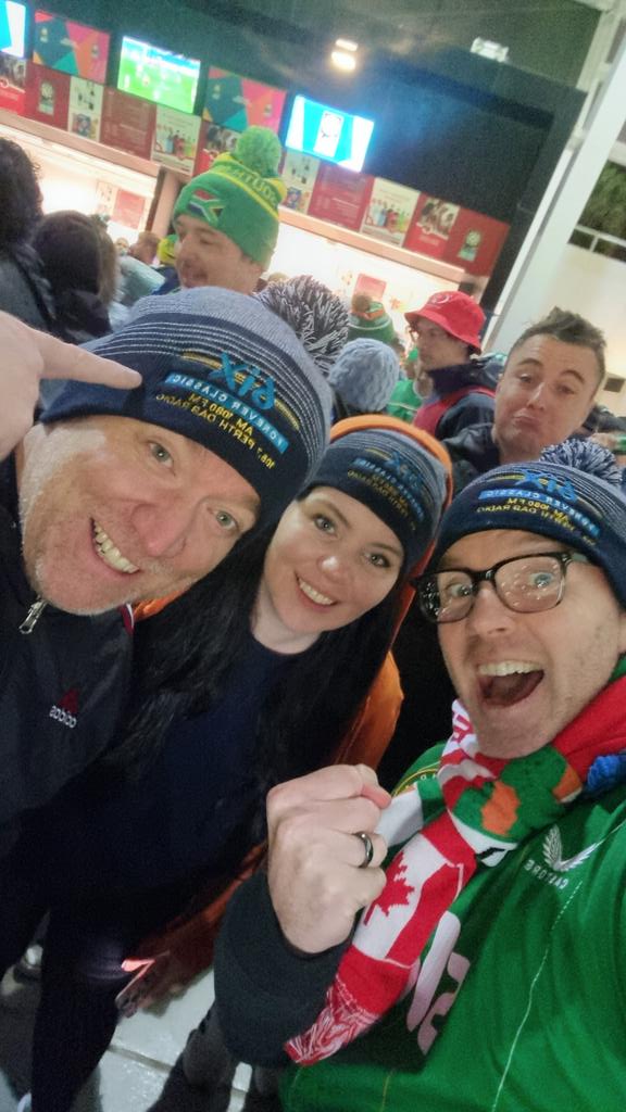 Hey <a href="/6iXPerth/">6iX 1080AM 105.7FM</a> ! Your awesome hats are keeping us warm at the game! Even your beanies are classic!! C'mon Ireland!  @todayfm <a href="/DaveTodayFM/">Dave Moore</a> <a href="/MariaDevereux/">Maria Devereux</a> #FIFAWomensWorldCup2023