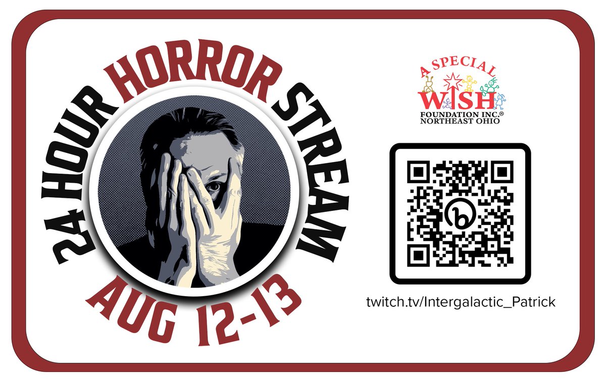 uspatrick's tweet photo. Mark your calendars for the #24HourHorrorStream on Twitch! Ghost stories, horror games, and a dog séance, all to support #ASpecialWishNEO. Sponsor link in my bio. Let's do this for Ruby! #RunningforRuby" https://t.co/EtgpTd6Afq