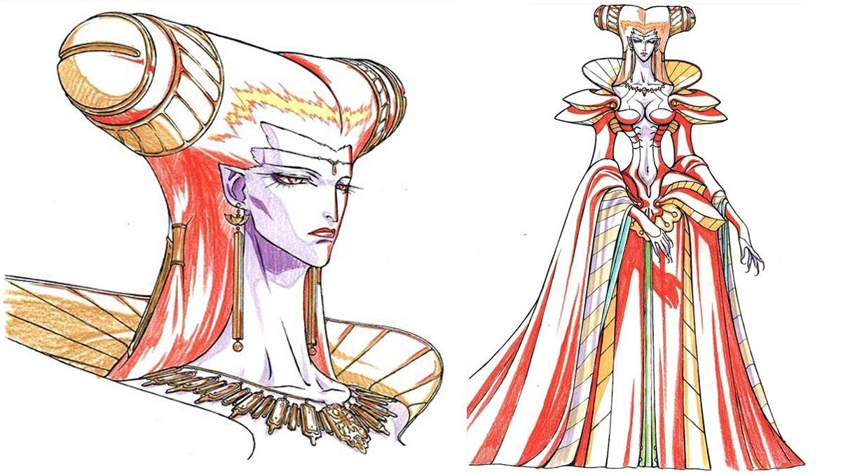 Character designs from "Vampire Hunter D: Bloodlust" by Yoshiaki Kawajiri