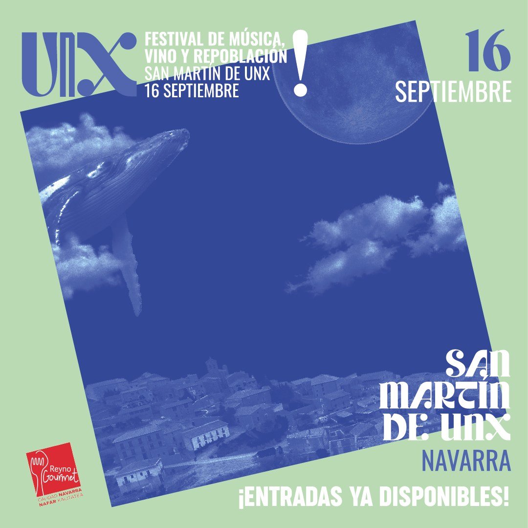 🎼🍷🌾 Interesante festival para el próximo 16 de septiembre en San Martín de Unx con <a href="/MuerdoMusica/">MUERDO</a> <a href="/ninyasdelcorro/">Las Ninyas del Corro</a> <a href="/califato_3x4/">Califato 3/4</a> <a href="/ErregeSound/">ERREGE SOUND SYSTEM</a> <a href="/senorademicasa/">SEÑORA</a> y más ✨

🎟️ Entradas: unxfestival.com
#UnxFestival