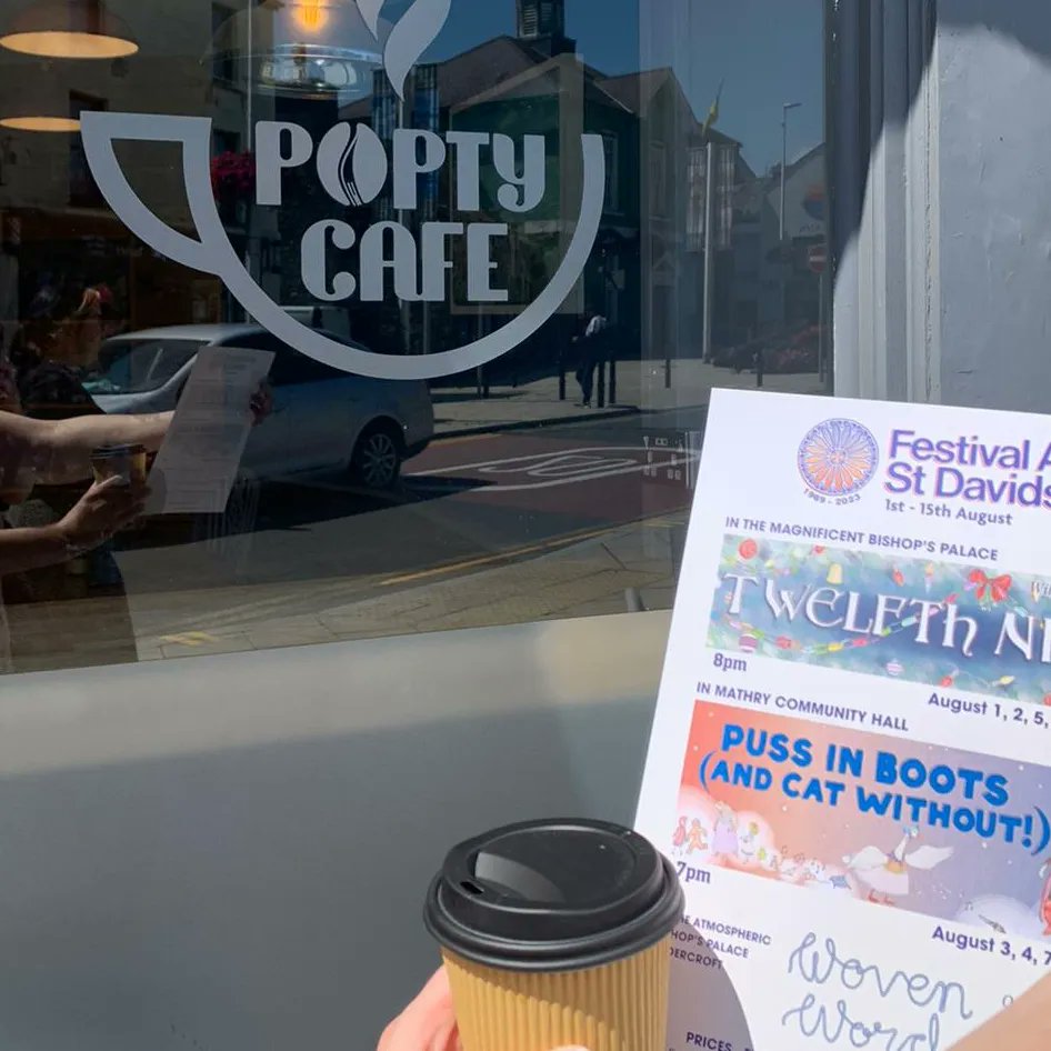 We’ve continued to be welcomed by a huge range of local businesses including Popty Cafe!

#visitstdavids #whatsonstdavids #whatsonpembrokeshire #pembrokeshiretheatre #visitpembrokeshire #visitwales