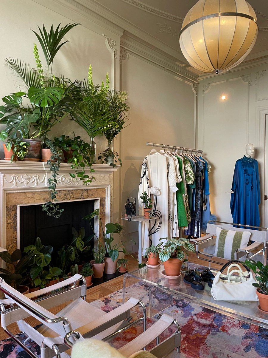 I saw each floor are filled with various green plants