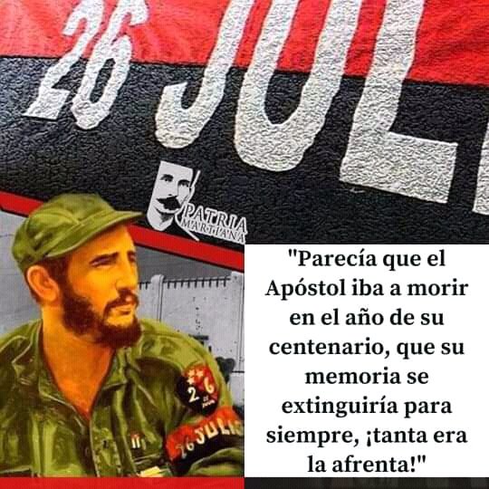 "Mientras no alcancemos un nivel de prosperidad digna para cada cubano, tendremos un Moncada que asaltar" Viva el dia de la rebeldia nacional, #70Moncada, <a href="/etibiocubafarm1/">etibiocubafarma</a> <a href="/BioCubaFarma/">BioCubaFarma</a> <a href="/EdMartDiaz/">Eduardo Martínez Díaz</a>