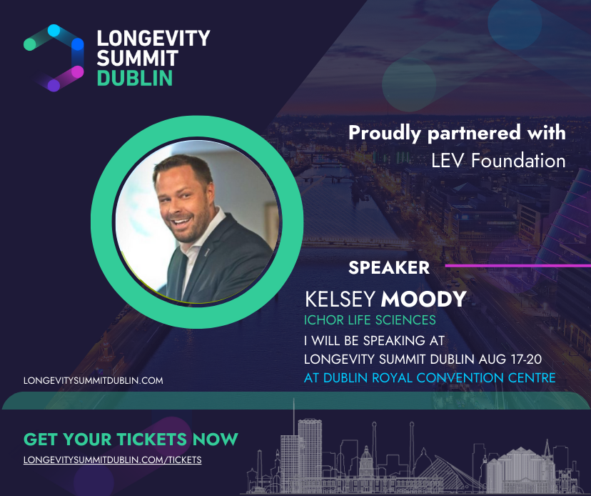 Kelsey Moody, PhD, MBA (@kmoody002) on Twitter photo Excited to be a speaker and reconnect with old friends at LEV Foundation's Longevity Summit Dublin next month! <a href="/LongevityDublin/">Longevity Summit Dublin</a> <a href="/aubreydegrey/">Aubrey de Grey</a> <a href="/IchorNews/">Ichor Life Sciences</a> Excited to be a speaker and reconnect with old friends at LEV Foundation's Longevity Summit Dublin next month! <a href="/LongevityDublin/">Longevity Summit Dublin</a> <a href="/aubreydegrey/">Aubrey de Grey</a> <a href="/IchorNews/">Ichor Life Sciences</a>
