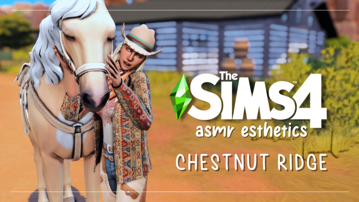 Want to listen to soothing ambient sounds of Chestnut Ridge? Now you can! My brand new ASMR video is out now!

youtu.be/sNmKmbN-HMY

#TheSims4HorseRanch #sims4 #maxisfav <a href="/simmersdigest/">Simmer’s Digest</a> @TheSimmersSquad <a href="/simsfederation/">SimsFederation</a> <a href="/thesims/">The Sims</a> <a href="/TheSimCommunity/">Sims Community</a> <a href="/simgurubat/">Vampire Prince SimGuruBat 🦇</a>