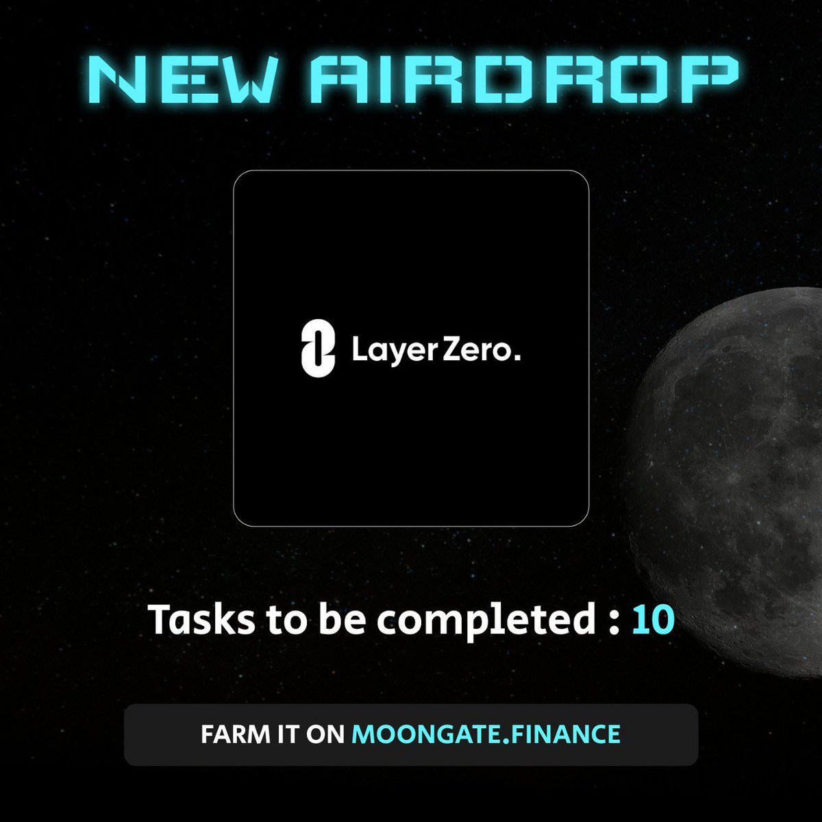 moongatefi's tweet photo. NEW AIRDROP : Layer Zero

Tasks : 10 📃
Approx. Time : 20 minutes ⏳
Approx. Cost : $10 💰
Potential Reward : $1000+ 💸

Head to https://t.co/35xjMDfkPG and qualify now!