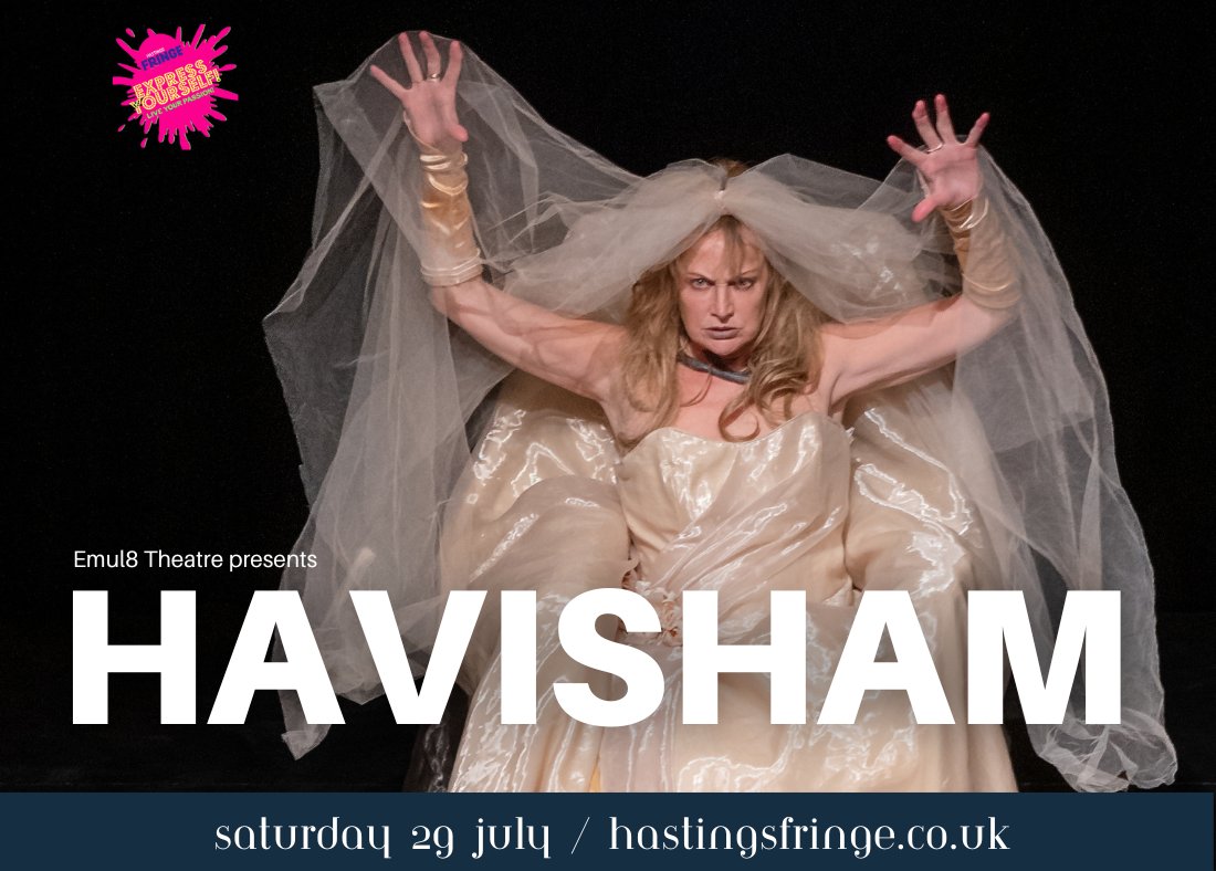 Book your tickets today for HAVISAHM on Saturday 29 July as part of our amazing run of shows: stablestheatre.co.uk/havisham/

#HastingsFringe #HastingsFringe2023 #Hastings #MissHavisham #Havisham #LocalTheatre #Rother #SussexEvents #Sussex #LocalArts #CharlesDickens