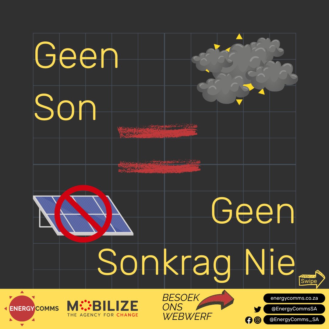 EnergyCommsSA's tweet photo. Die gesprek oor hernubare energie is 'n GROOT onderwerp. Dit blyk die enigste oplossing te wees wat ons het! Reg?!

Wel behalwe vir die infrastruktuur en tydskoste om so iets op te rig, is daar ook 'n paar ander nadele aan ons groen, hernubare energiebronne!
MAAR daar is 'n oplossing!

Kyk hierbo om te sien wat dit is.

https://t.co/z97hMbdP5U

#renewableenergy
#energysolutions
#solarenergy
#windenergy