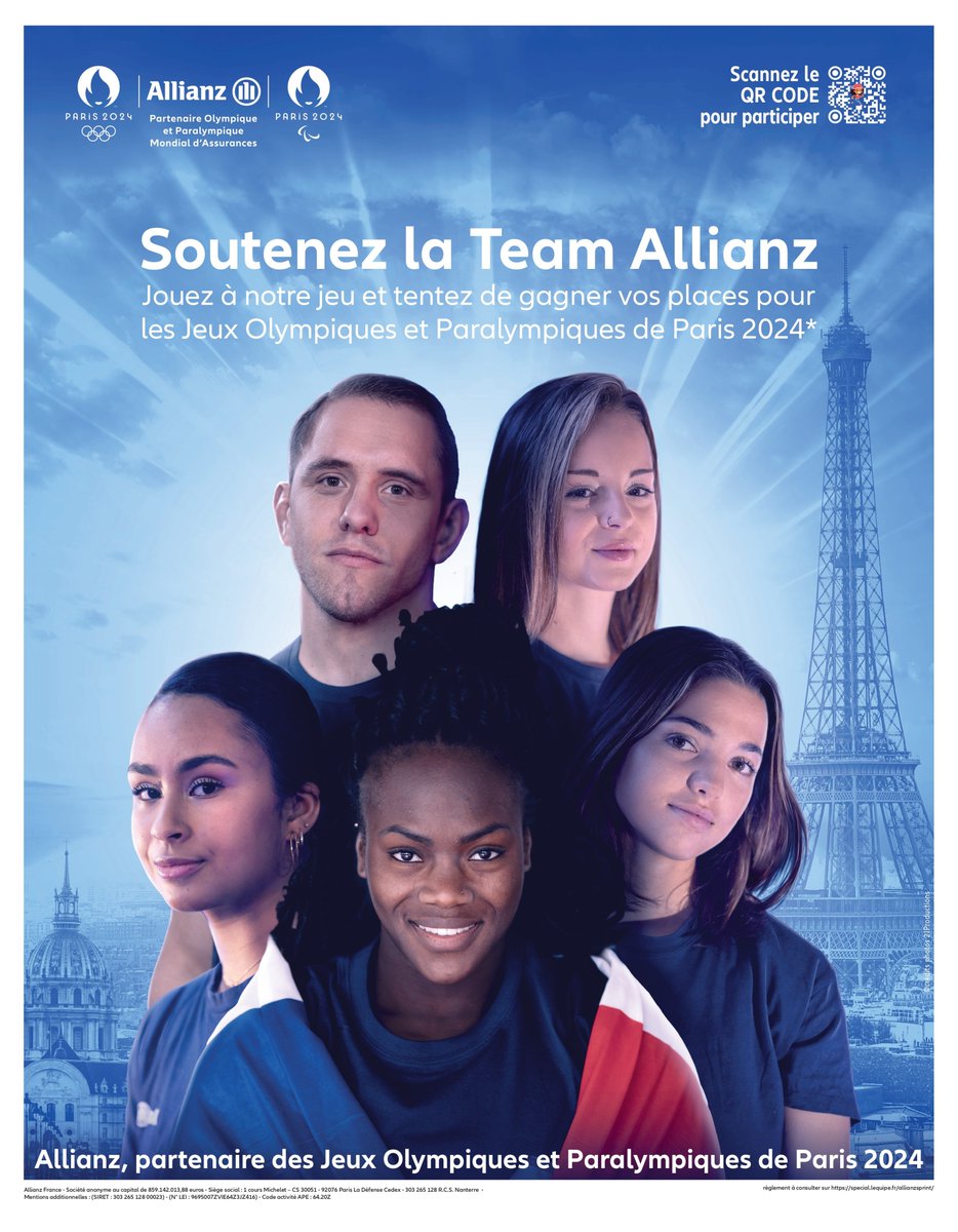 Et on continue les surprises... 

À l'occasion des J-1 an avant les Jeux Olympiques de Paris 2024, on s'associe avec le quotidien <a href="/lequipe/">L'Équipe</a>  pour vous faire gagner des places. 

Pour ça, rien de plus simple : retrouve le poster dans le journal, scan le QR Code et à toi de jouer !