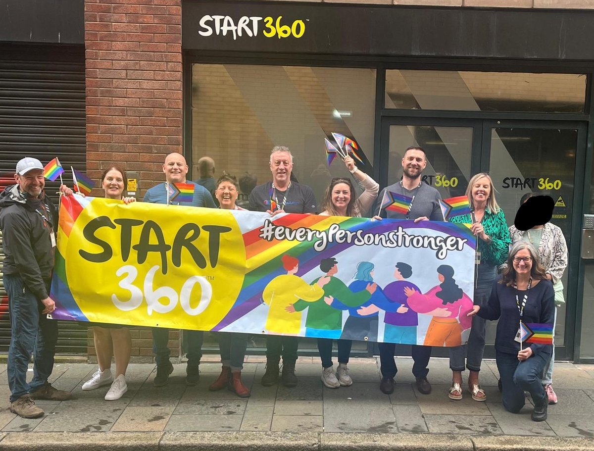 Our pride banner has arrived in Belfast!