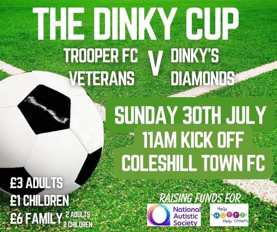 Proud to be a part of the game this Sunday with 50% of proceeds going to the national autistic society through my Gofundme. Lots to do on Sunday, We have an outside bar, bouncy castles, face paints, cakes, penalty shootouts and some fantastic raffle and auction prizes available.