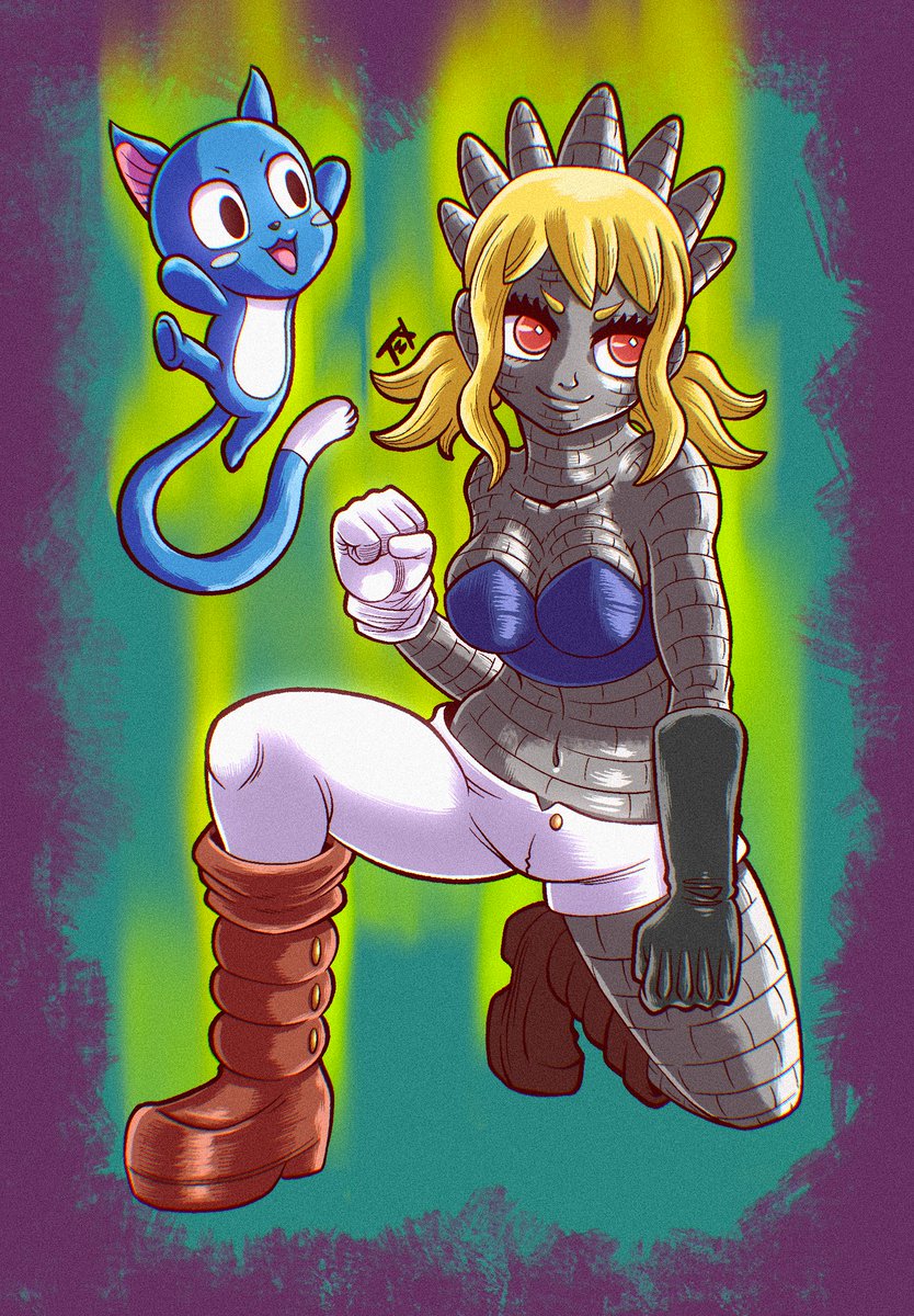 texdrawz's tweet photo. @hiro_mashima Look at this! Lucy Stone Character!
#ナツルーの日 https://t.co/JNbgKtm05W