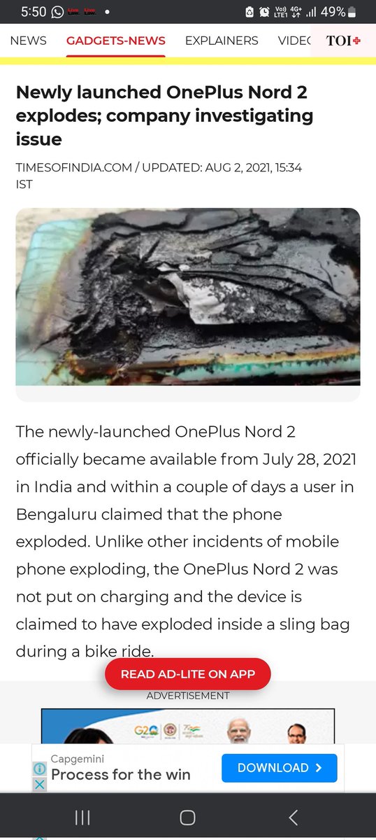 Adv_Gulati1's tweet photo. What about 8 year old future dreams, who is single child of his parents.who will take care this child for life time
Recall these mobiles immediately. There are so many reported & Unreported matters of blast @oneplus mobile are there.
#bycottoneplus
#bycottchinesemobiles https://t.co/9d6doD0aDt