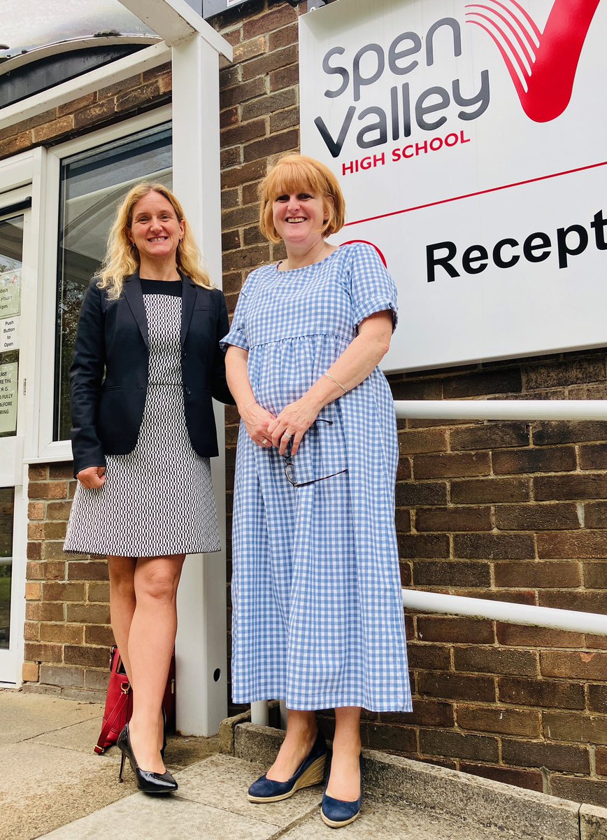 Spenvalleyhigh's tweet photo. Thank you to @kimleadbeater for visiting Spen today. It was great to be able to show you around our school, explain about our trauma informed approach and meet our amazing students. We look forward to seeing you again in the new term. https://t.co/xZNEaUg5fq