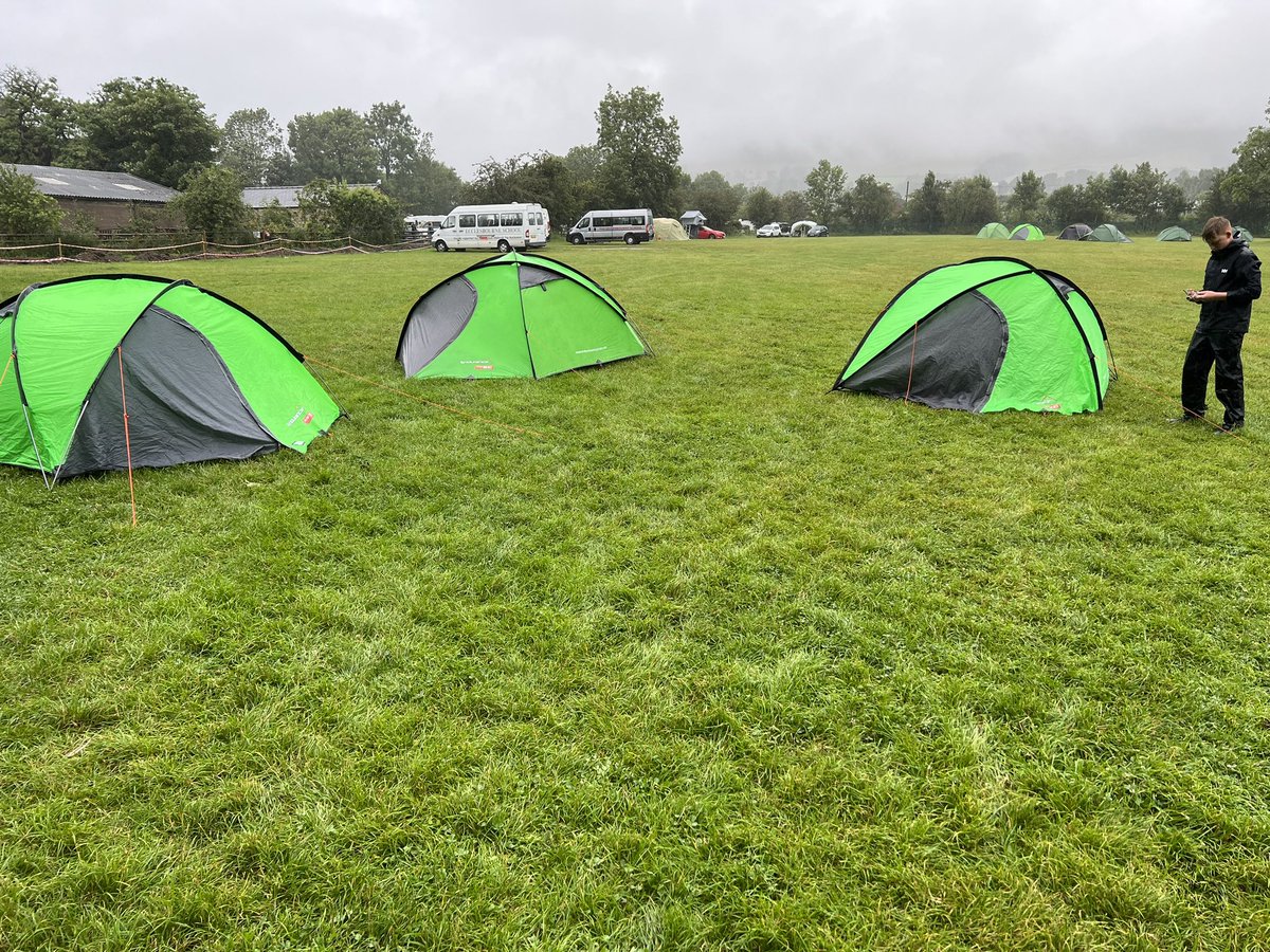 It’s been a wet one but our Silver DofE groups are at the campsite after their first day of walking 16km… Really well done to them in this weather! Day 1 of 3 done!