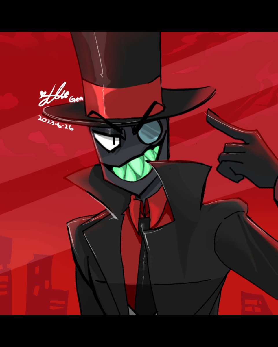 All hail for the Lord Black Hat!🎩😈 #Villainous #Villainos #VillainousBlackHat #VillanosBlackHat #cartoonfanart