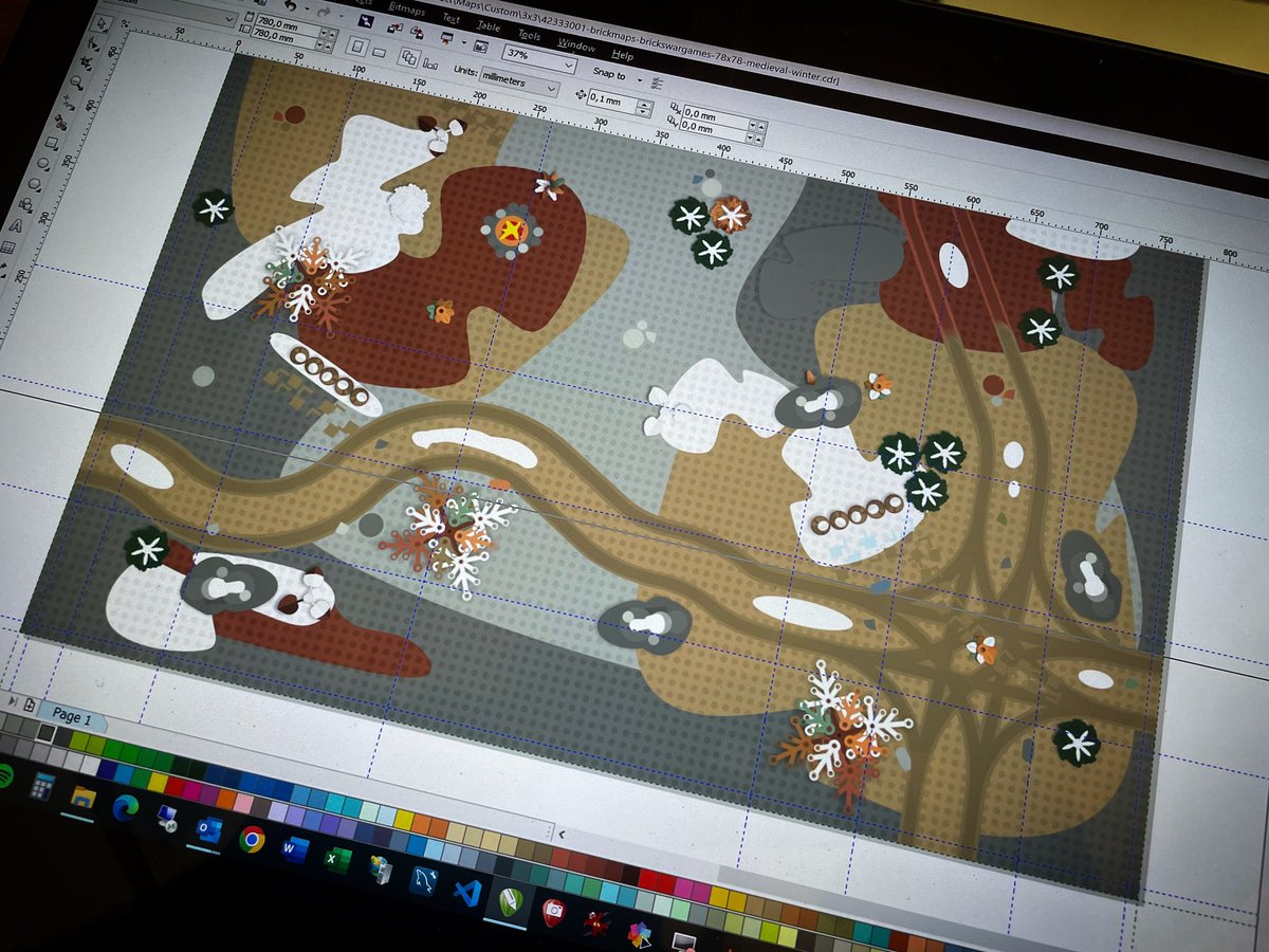 Working on a custom #brickmap (Yes we tailor BrickMaps💪🏻😍) for Bricks Wargame. We hope a very fruitful partnership for the future. Theme: Medieval Winter. #legoknights #legocastle #legoleaks #legophotography #legogames #legolordoftherings