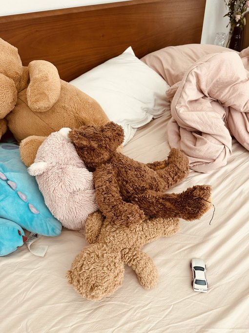 My bed won&rsquo;t look like this forever &amp; I&rsquo;m grateful for every morning it does. https://t.co/YrfSxScv4